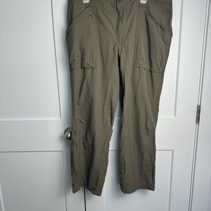 REI Escalante Green Ankle Zip UPF 50+ Drawstring Hiking Outdoor Pants Size 18W